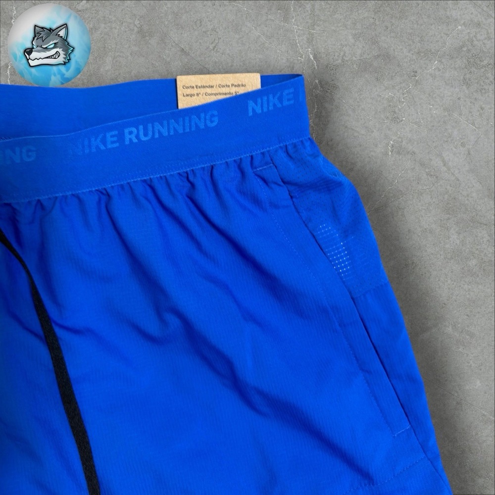 NEW Nike Stride 5" Dri-Fit 2 in 1 Running Shorts Blue Mens Size M FN2992-480 - Picture 5 of 10